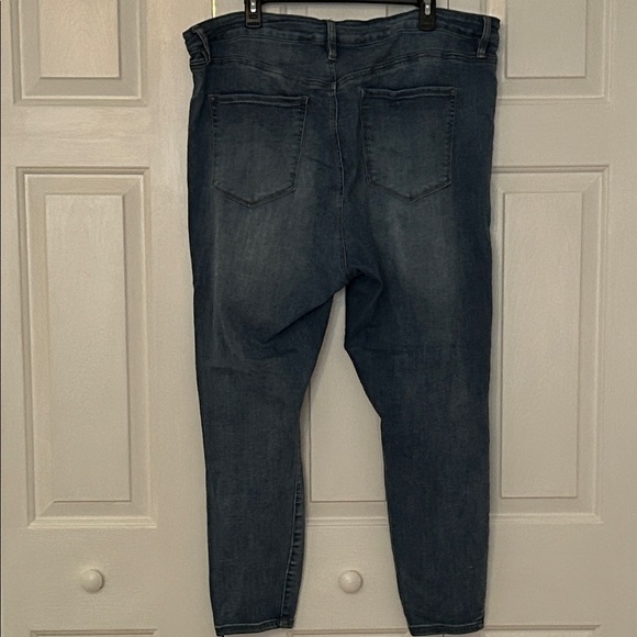 Rue21 Dark Blue Distressed Skinny Jeans - Picture 4 of 4